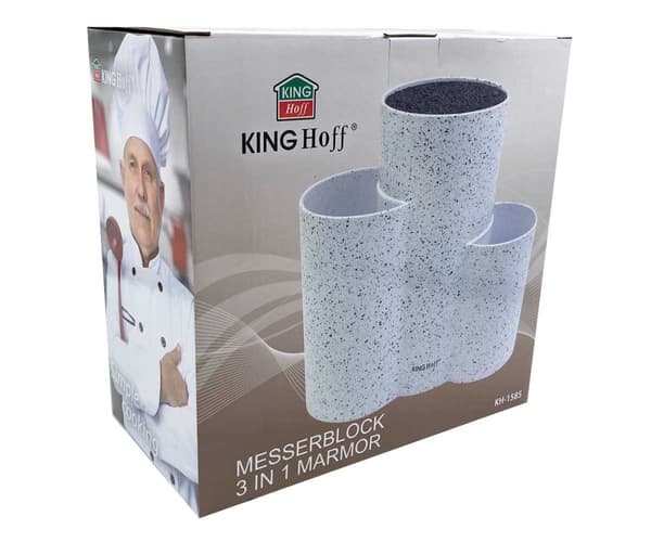 TRIPLE STANDBLOCK FÖR KNIVAR OCH redskap KINGHOFF KH-1585