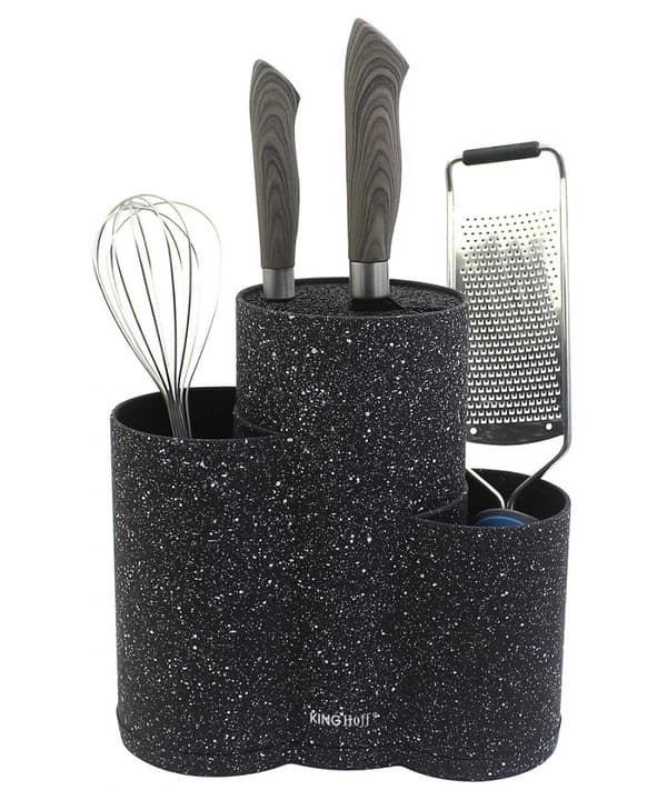 TRIPLE STANDBLOCK TIL KNIVE OG redskaber KINGHOFF KH-1561