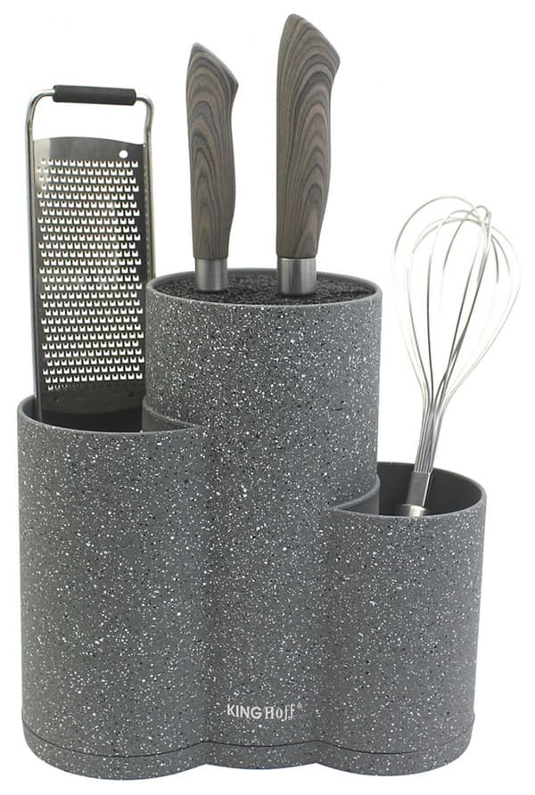 TRIPLE STANDBLOCK FÖR KNIVAR OCH redskap KINGHOFF KH-1568