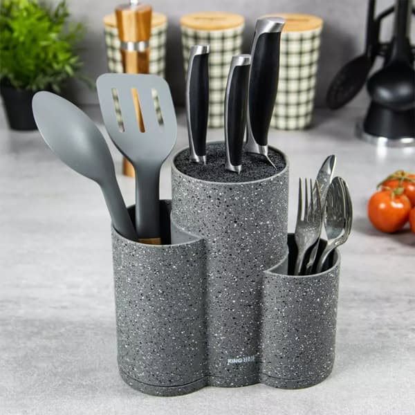 TRIPLE STANDBLOCK FÖR KNIVAR OCH redskap KINGHOFF KH-1568