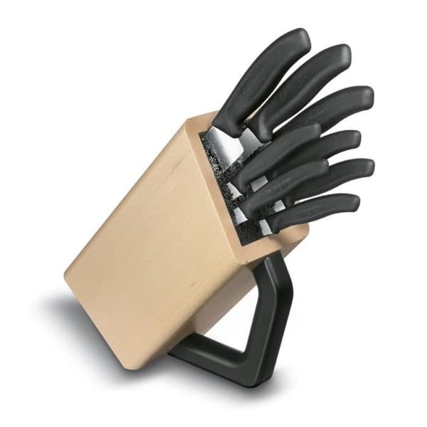 Kökskniv - VICTORINOX - SwissClassic 6.7173.8 - Block med 8 knivar - Blad 17, 21, 19 och 11 cm