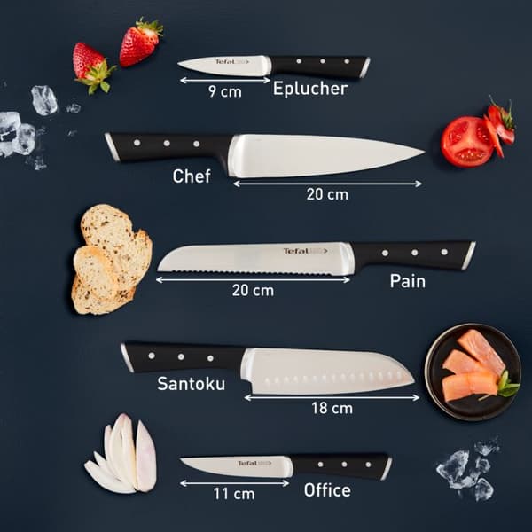 Tefal Ice Force, knivset 6 delar, långvarig överlägsen skärpa, K232S574