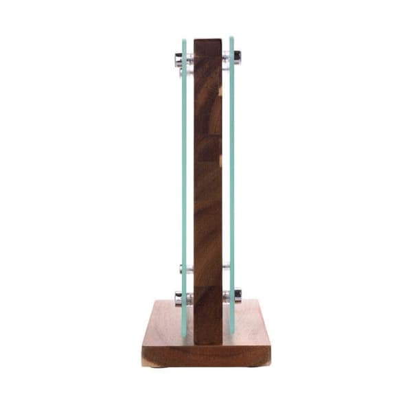 Bloc Repose Couteau - Laguiole - Akacieträ - Magnetisk - Härdat Glas - Nutida