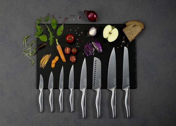 Nirosta - 43718 - Kockkniv i rostfritt stål Total längd 35 cm Bladlängd 21 cm