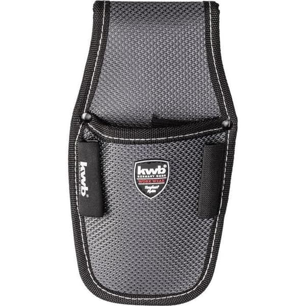 Knivhållare i 1680D nylon svart/silver - KWB - 907110 - Robust - Byxklämma - kwb WORK WEAR-etikett