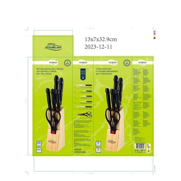San Ignacio Dresden SG 7-delad knivsats