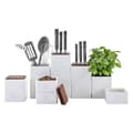 Miniatyrbild 4 av 4: Förvaringslåda - ZWILLING - 1 Styck - Vit Keramik - Mörkt Trä - 1,4 l