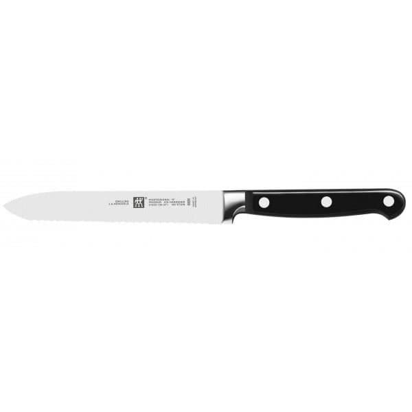 Knivblock - Zwilling - Professionell - 4 knivar + 1 slipsten - Smyckade blad - Svart