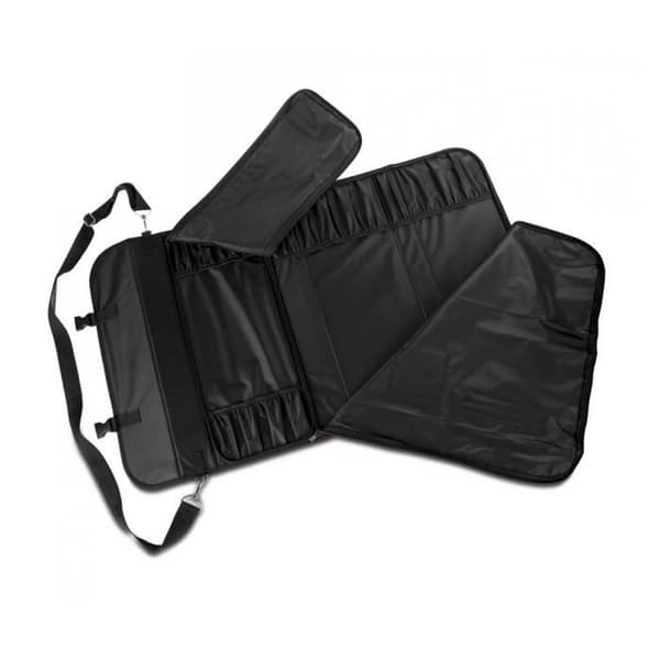 Förvaringsfodral - ARCOS - 52 x 92 cm - Polyester - Svart, blå - 17 knivar