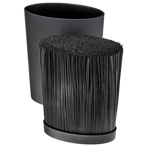 Knivblock - ARCOS - Universal Oval - Svart - 220 x 160 x 65 mm - Plast
