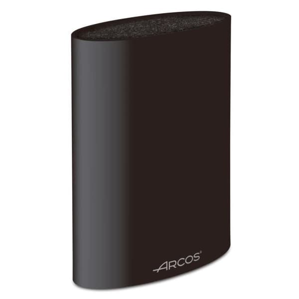 Knivblock - ARCOS - Universal Oval - Svart - 220 x 160 x 65 mm - Plast