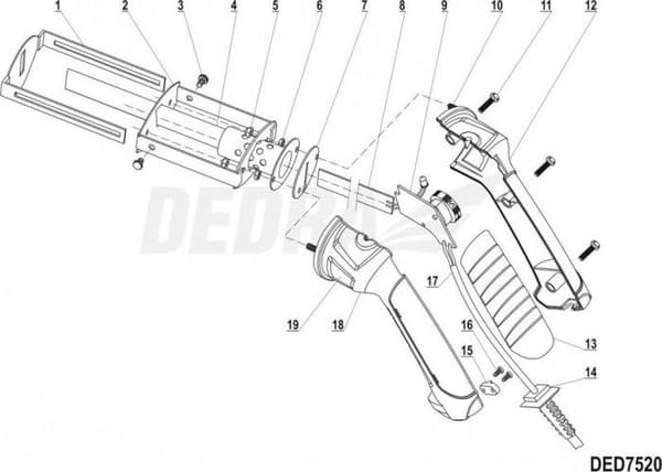 Skydd av knivar - knivfodral - knivväska - knivblock Dedra - XDED7520.02 - knivhållare