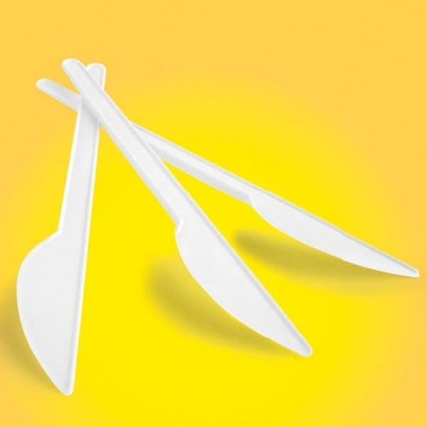 Kontorsprodukter - 24018715-14 - plastkniv, 17 cm, 100 st., vit