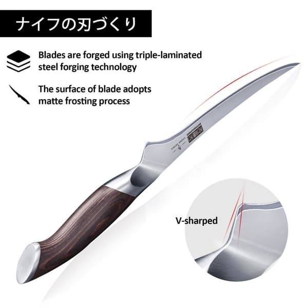 Skydd för knivar - knivfodral - knivväska - knivblock Hoshanho - Filékniv 18cm