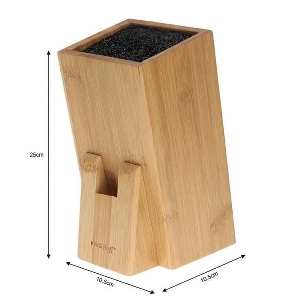 Knivblock - KING HOFF - KH1558 - Bambu - Brun - Kontemporär design