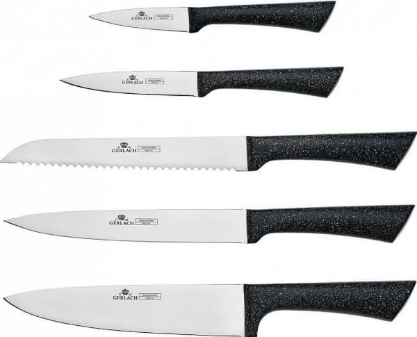 GERLACH. KNIV I BLOKK 5 stk. GRANITEX
