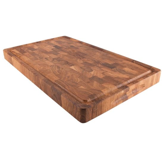 Skärbräda Ek Stavlimmad med Ränna 50x30 cm