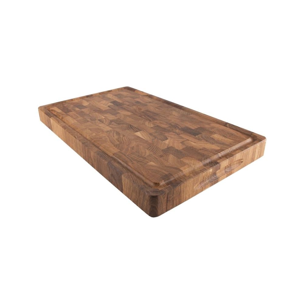 Skärbräda Ek Stavlimmad med Ränna 40x25 cm