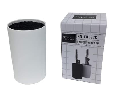 Knivstativ Knivblok hvid