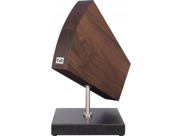 kai DM-0799, Knivblock, Granit, Valnöt, Svart, Brun, Rostfritt stål, Trä, 1 styck, 180 mm, 310 mm