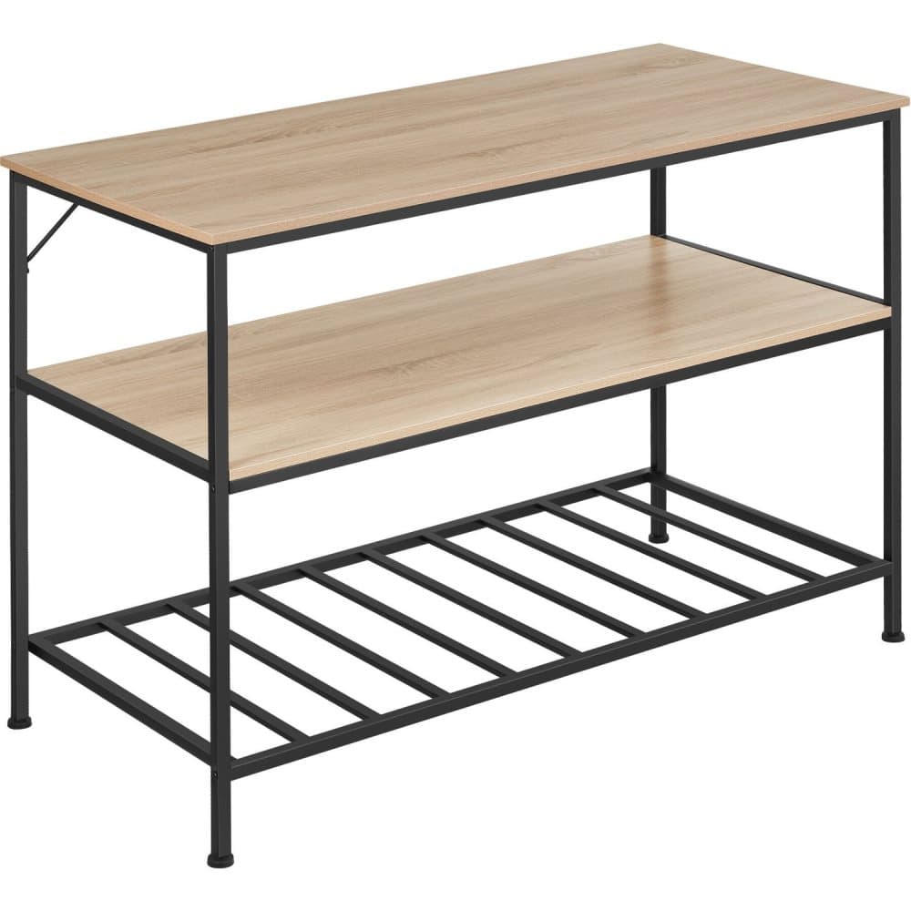 Kökshylla Akeley - Industriellt lätt trä, ek Sonoma