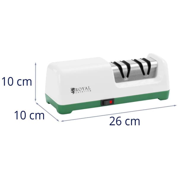 Royal Catering Elektrisk diamant Knivsliber - 2 niveauer - 20° - White - Royal Catering