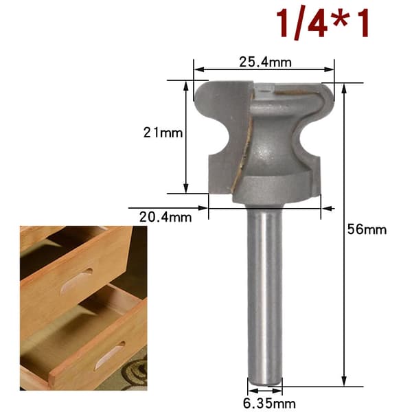 INF To bueformede negleskærere 1/4"x1" sølv