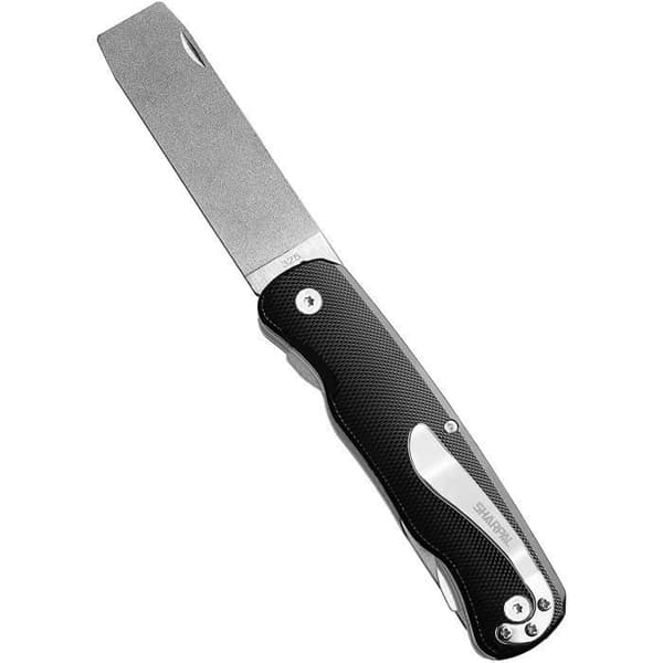 SHARPAL 179N 5-i-1 Broadhead knivslipare med skiftnyckel, avdragarsvans, dubbelgrus diamantslipsten, anodiserad aluminium...