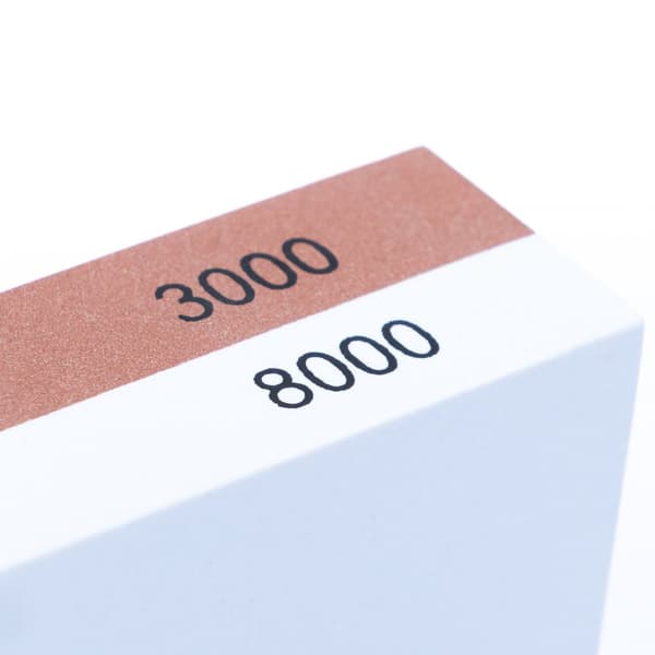 Set med stenar/vässare/vattensten för slipning av knivar med bas (400, 1000, 3000, 8000)