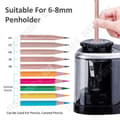 Miniatyrbild 2 av 4: TD® Elektrisk pennvässare Energisparande studenter Brevpapper Kreativ hand Automatisk pennvändare med dubbel användning