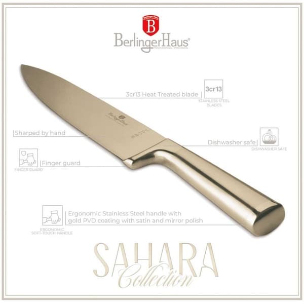 Kockkniv i stål Berlinger Haus 22cm Bh-2828 Guld Lumarko!