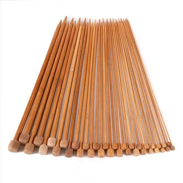 Stickor - Ej specificerat - 18 par - Bambu - 2-10mm - 36cm