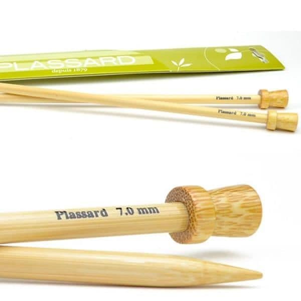Stickor - Plassard - 40 cm - Bambu - N° 7 - Ø 0,7 cm