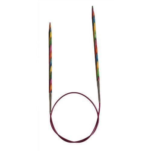 KnitPro 50 cm x 12 mm Symfonie fasta rundstickor, flerfärgad