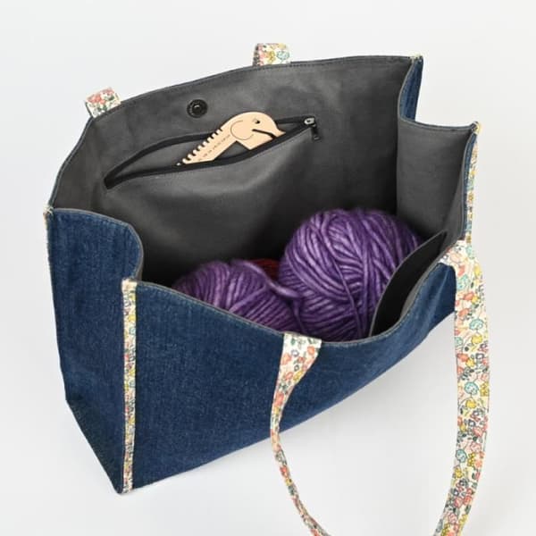 Stor stickad väska - Knit Pro -