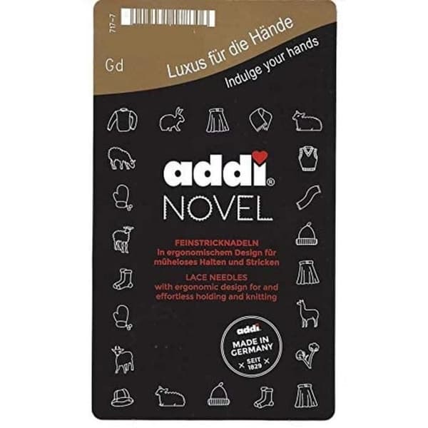 Addi Roman Carré Pointe Fixe Cirkulär Stickor 120cm 4.50mm