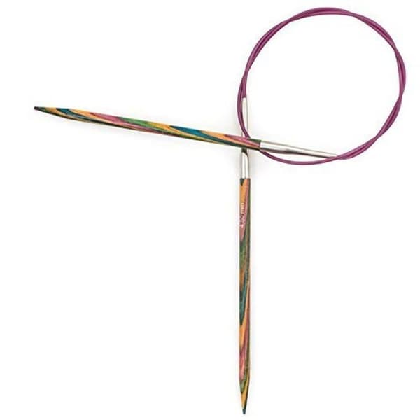 Knitpro stickor - KP21326 - 60 cm x 6 mm Symfonie fasta rundstickor Flerfärgade