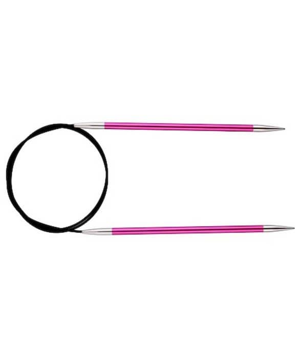 KnitPro KNIT PRO 2,50 mm aluminium fasta rundstickor - Zing - Röd - KP47063