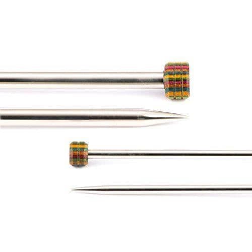 KnitPro KNIT PRO 15cm x 6mm Elektropläterad ihålig mässing Nova Silver Metall Enstaka stickor -