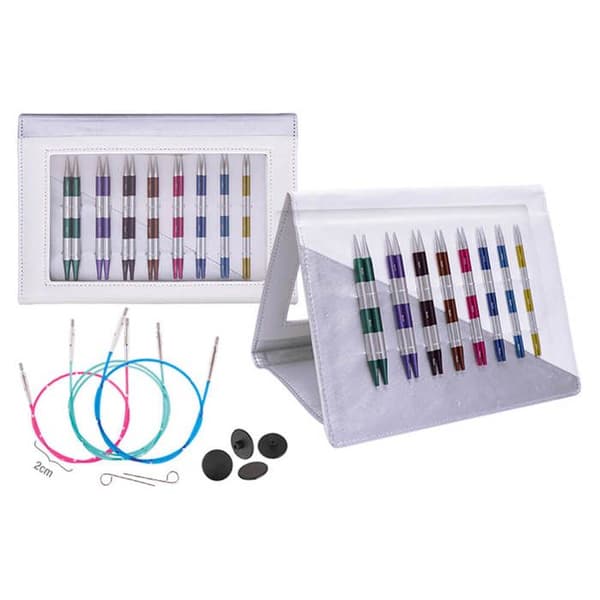 Deluxe stickor Kit - KnitPro - SmartStix - Aluminium - Färgglad - Utbytbar