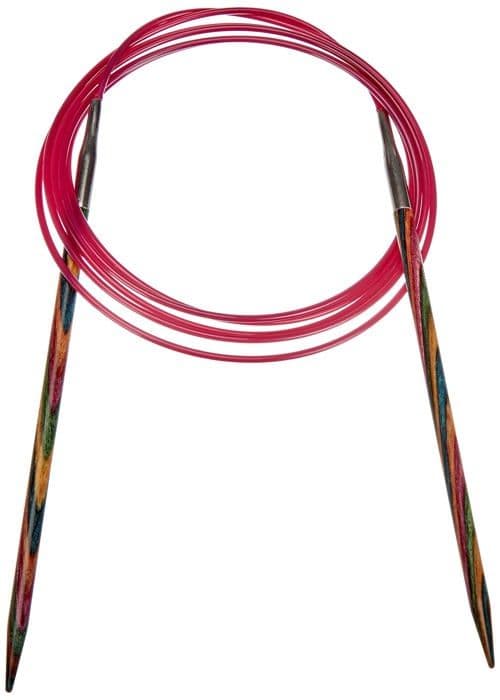 Knitpro Sticknål - KP21382 - Symphony Fixed Circular Nål Trä Flerfärgad 22 x 1,10 x 8 cm