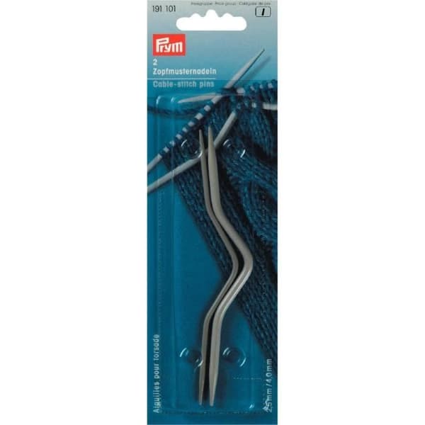 Aiguilles Torsade - PRYM - Aluminium - 2,5 mm och 4 mm - Färg Silver - 12 cm