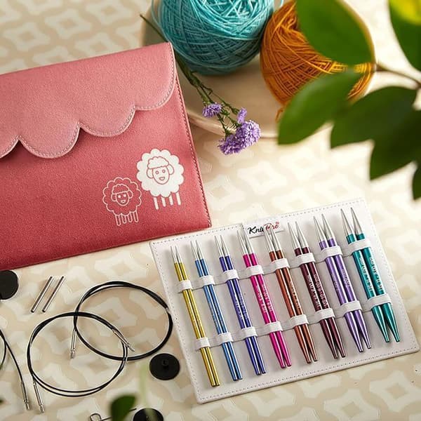 Set med stickspetsar - KnitPro - Zing - 13cm - 3.50-8.00mm - Färgglad