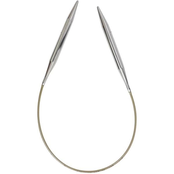 Addi rundstickor Nickelpläterad mässing 40 CM/7 MM 1 st, metall, silver, 121 X 182 CM