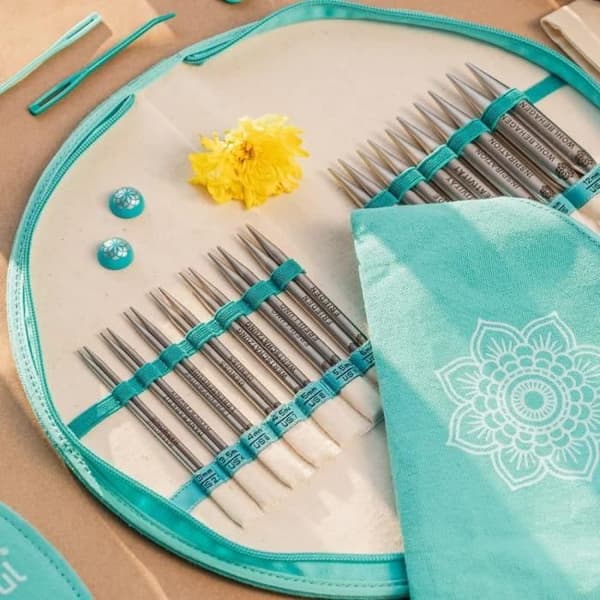Parti av spetsar i rostfritt stål tillbehör KnitPro
