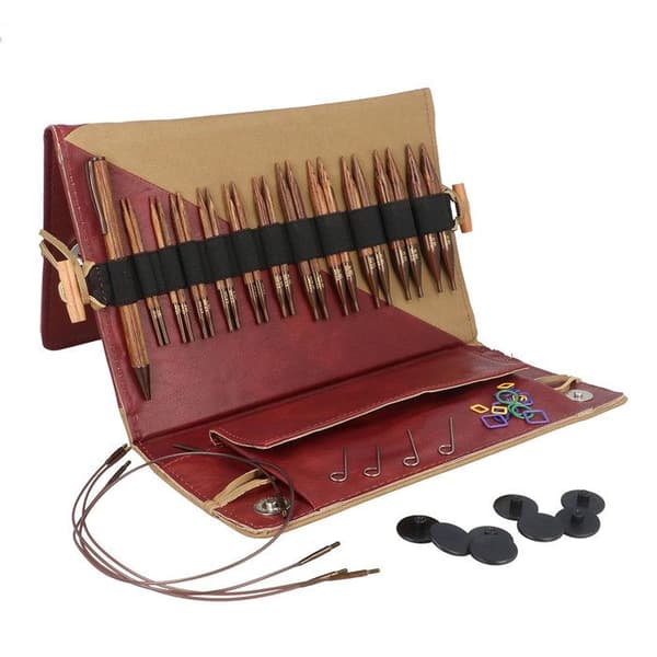 Rundstickor - KnitPro - Ingefära - Utbytbar - Deluxe Set - 11 par