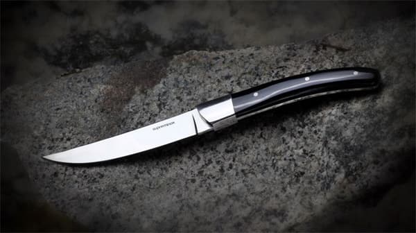 Savtakket Steak kniv Sort 6 stk