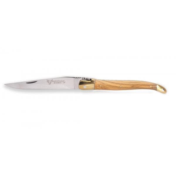 Fällkniv Mässing Olivträ 9cm - Laguiole