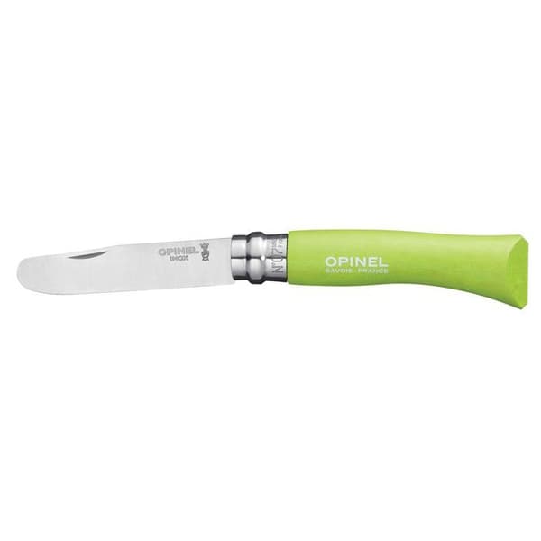 Fickkniv - Opinel - N°7 - Knivblad i rostfritt stål 8 cm - Handtag i bok 10 cm - Barnsäkerhet