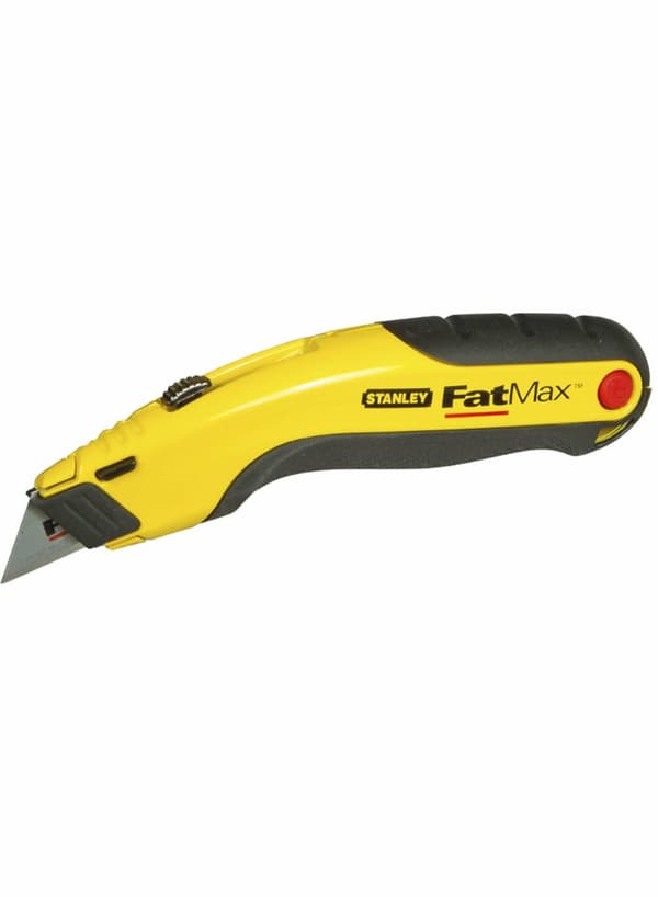 STANLEY KNIV MED TRAPEZOIDAL BLADE FATMAX RB + 5 KARBIDEKNIVE